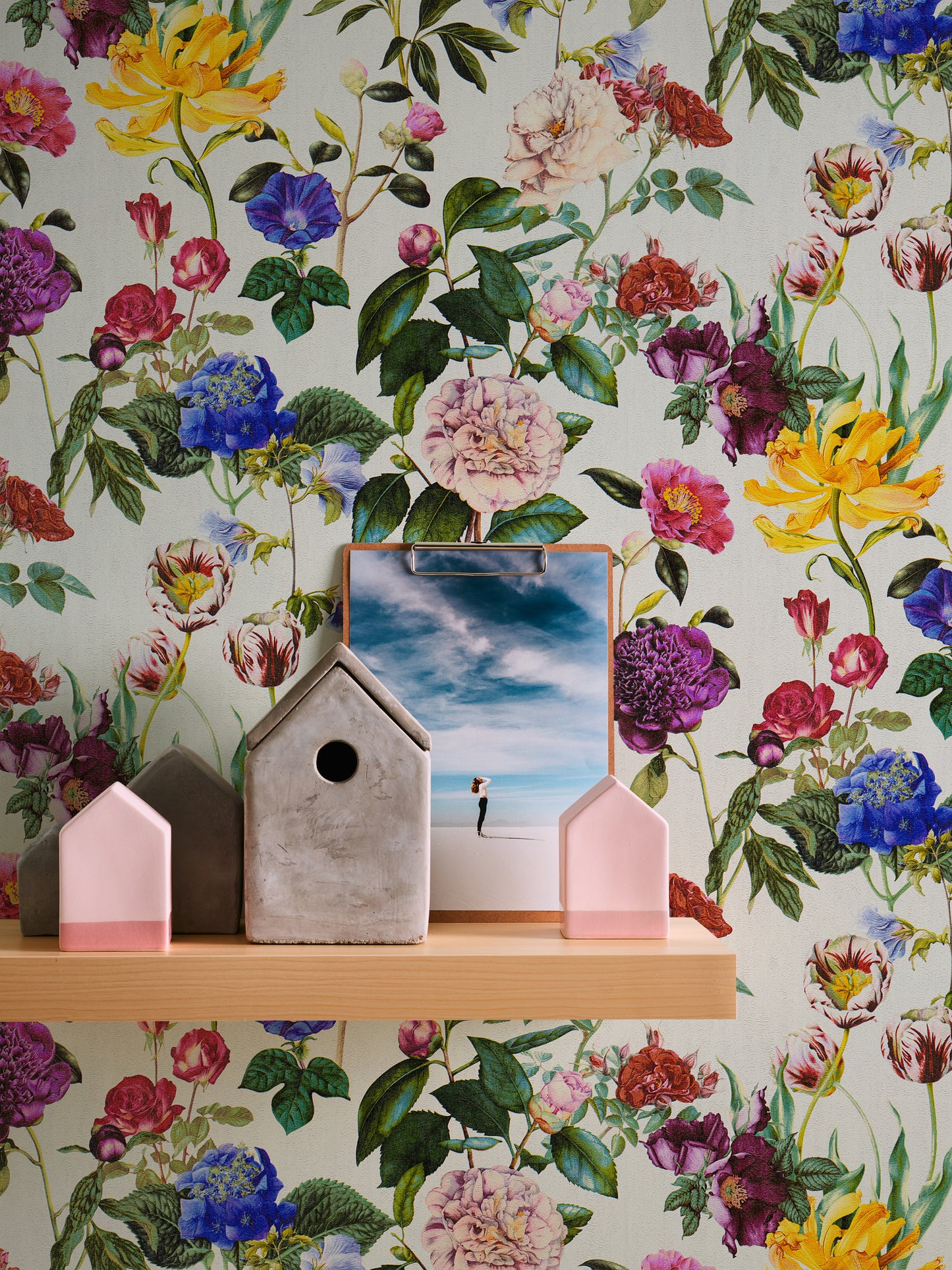 A.S. Création Designer Vinyl Tapete Jette Joop Bunt Blumen Wandtapete Design