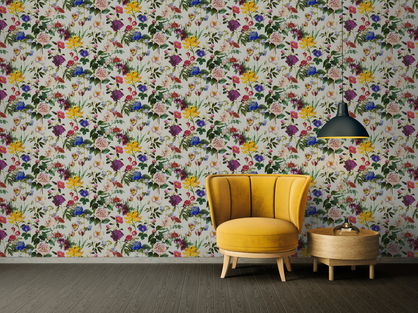 A.S. Création Designer Vinyl Tapete Jette Joop Bunt Blumen Wandtapete Design