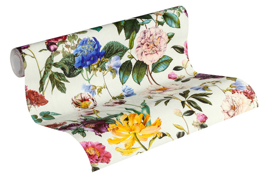 A.S. Création Designer Vinyl Tapete Jette Joop Bunt Blumen Wandtapete Design