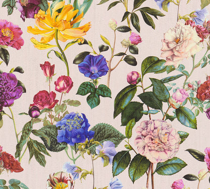 A.S. Création Designer Vinyl Tapete Jette Joop Bunt Blumen Wandtapete Design