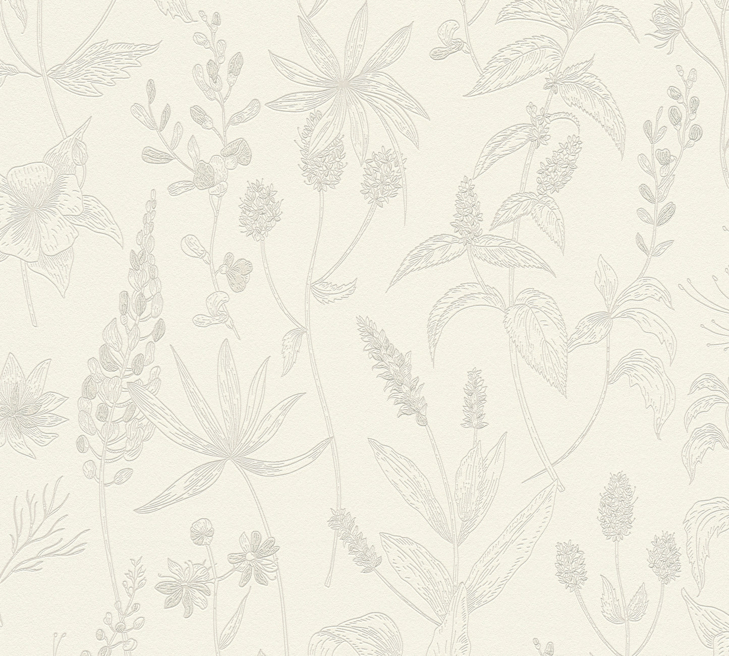 A.S. Création Designer Vinyl Tapete Jette Joop Beige Blumen Wandtapete Design