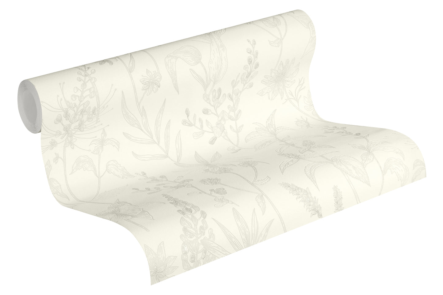 A.S. Création Designer Vinyl Tapete Jette Joop Beige Blumen Wandtapete Design