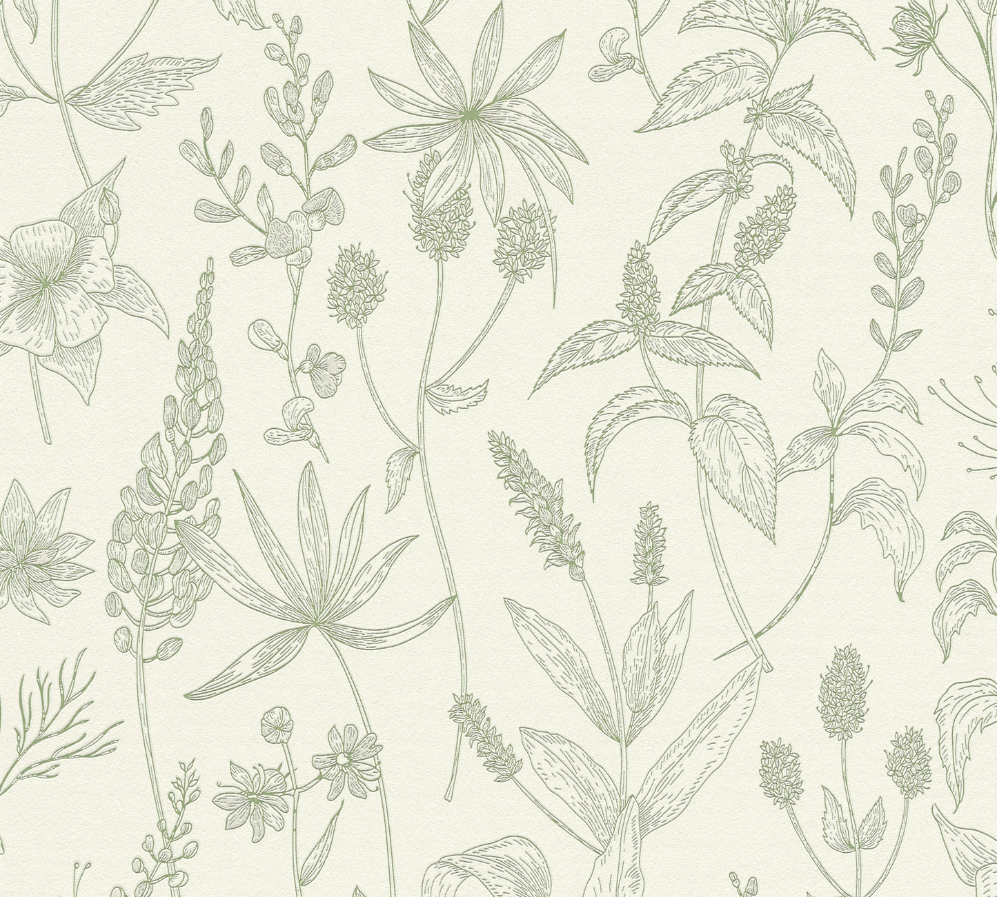 A.S. Création Designer Vinyl Tapete Jette Joop Grün Blumen Wandtapete Design