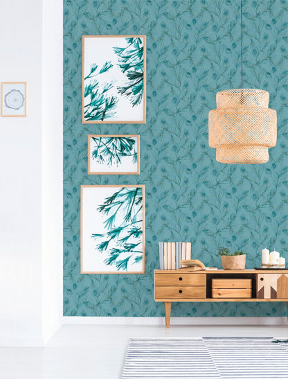 Blumentapete Blau Vliestapete 373673 Wandtapete A.S. Création Tapete