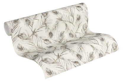 Blumentapete Grau Vliestapete 373674 Wandtapete A.S. Création Tapete