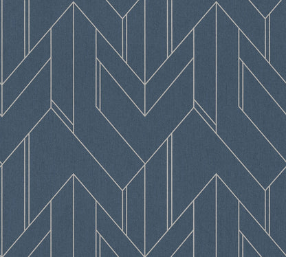 A.S. Création Geometrisch Blau 373695 Wandtapete Vlies Vlies Rolle Tapete VILLA