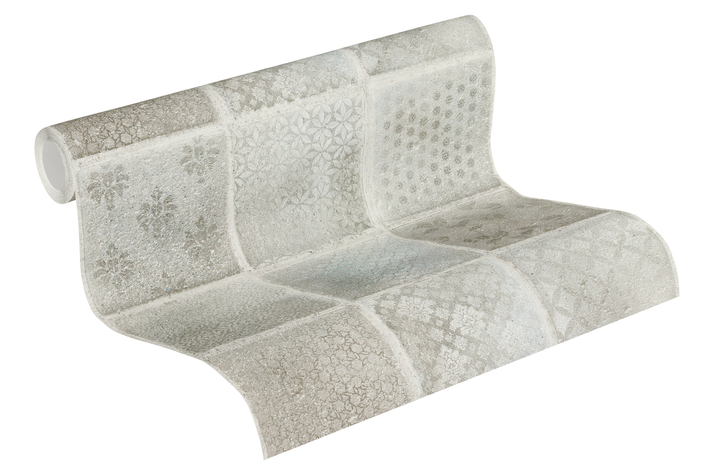 A.S. Création Fliesen Vinyl Tapete Neue Bude  2,Tropical Concre Beige Wandtapete