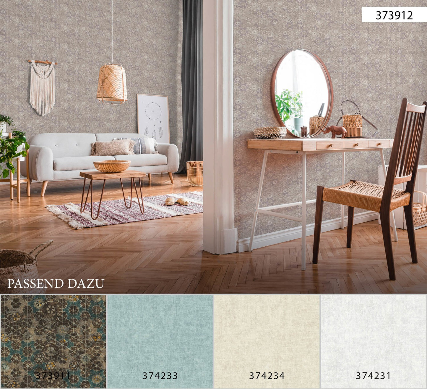 Fliesentapete Grau Vliestapete 373912 Wandtapete A.S. Création Tapete