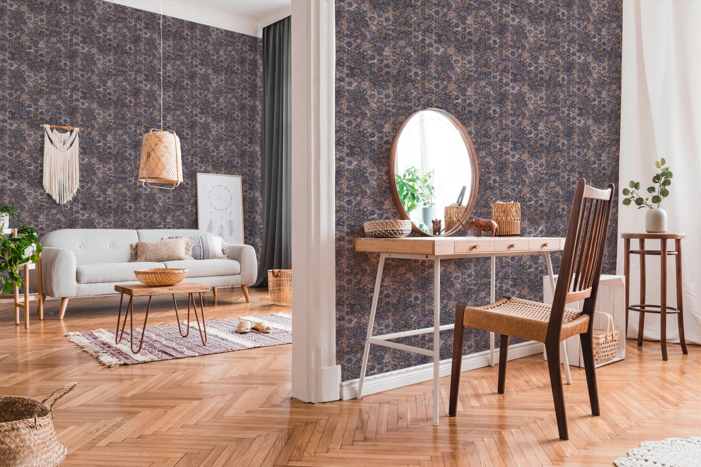 Fliesentapete Violett Vliestapete 373914 Wandtapete A.S. Création Tapete