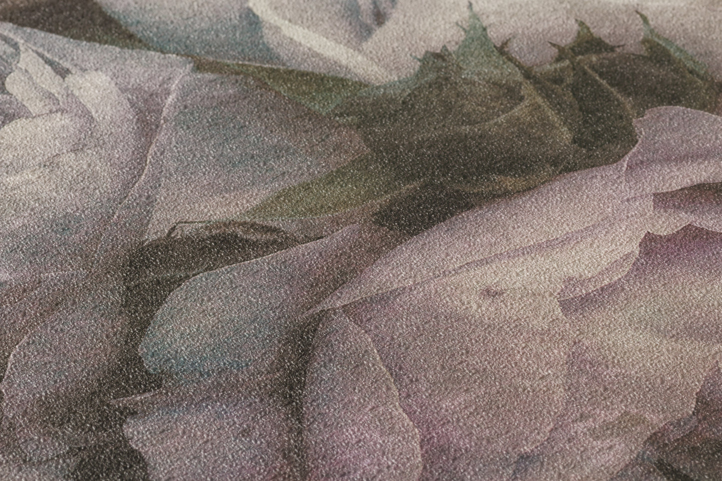 Livingwalls Blumen Vinyl Tapete New Walls Romantic Drea Violett Grau Wandtapete