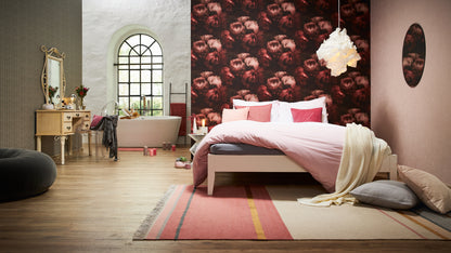 Livingwalls Blumen Vinyl Tapete New Walls,Romantic Drea Rot Wandtapete