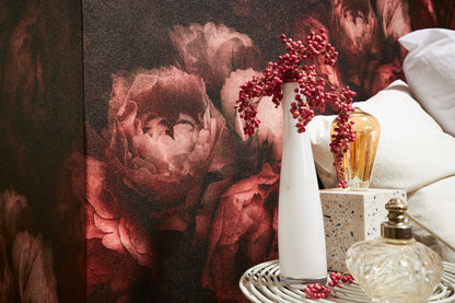 Livingwalls Blumen Vinyl Tapete New Walls,Romantic Drea Rot Wandtapete