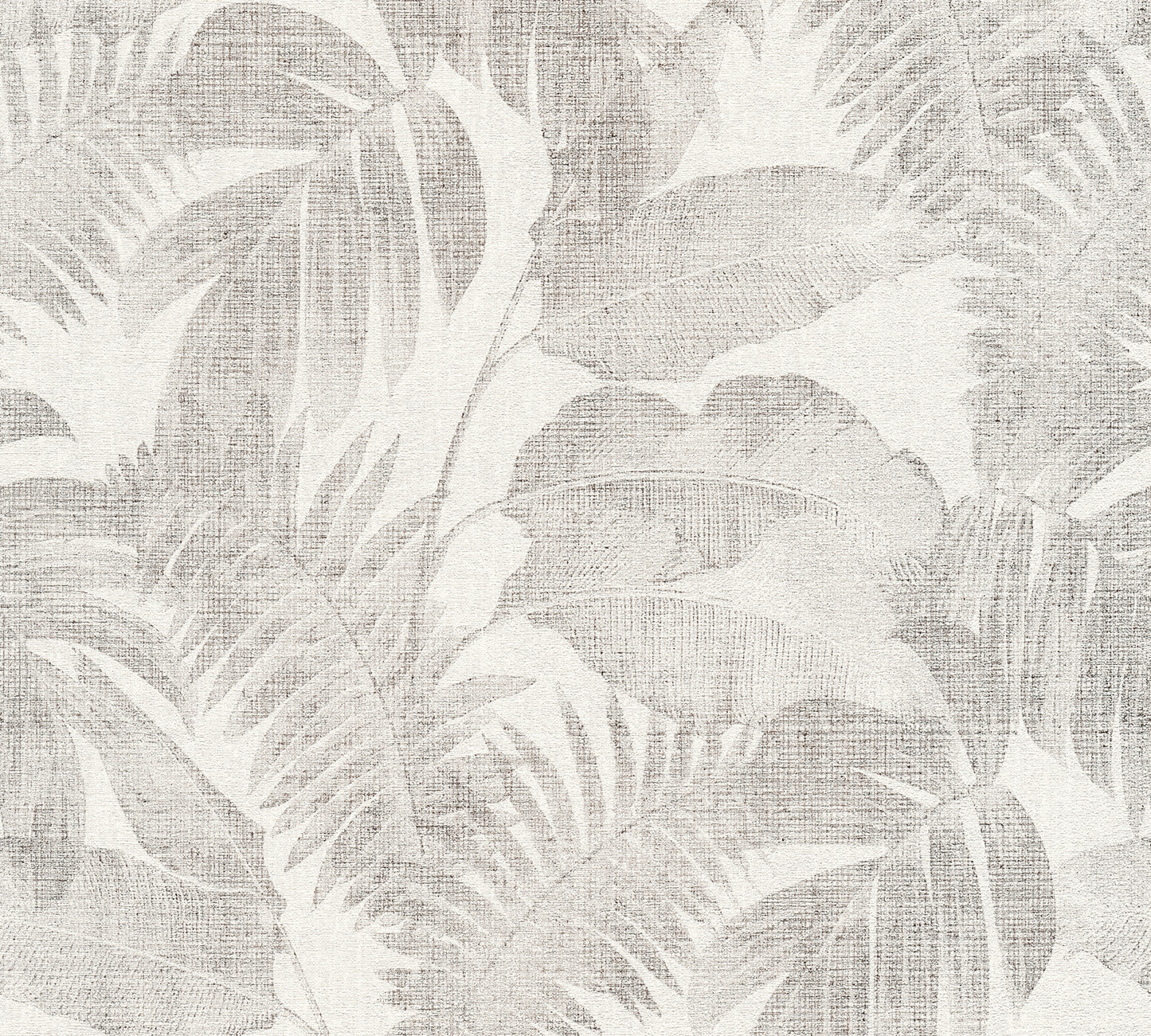 Livingwalls Dschungel Vinyl Tapete New Walls,Cosy & Rela Grau Palmen Wandtapete