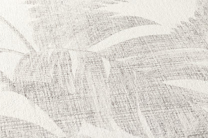 Livingwalls Dschungel Vinyl Tapete New Walls,Cosy & Rela Grau Palmen Wandtapete