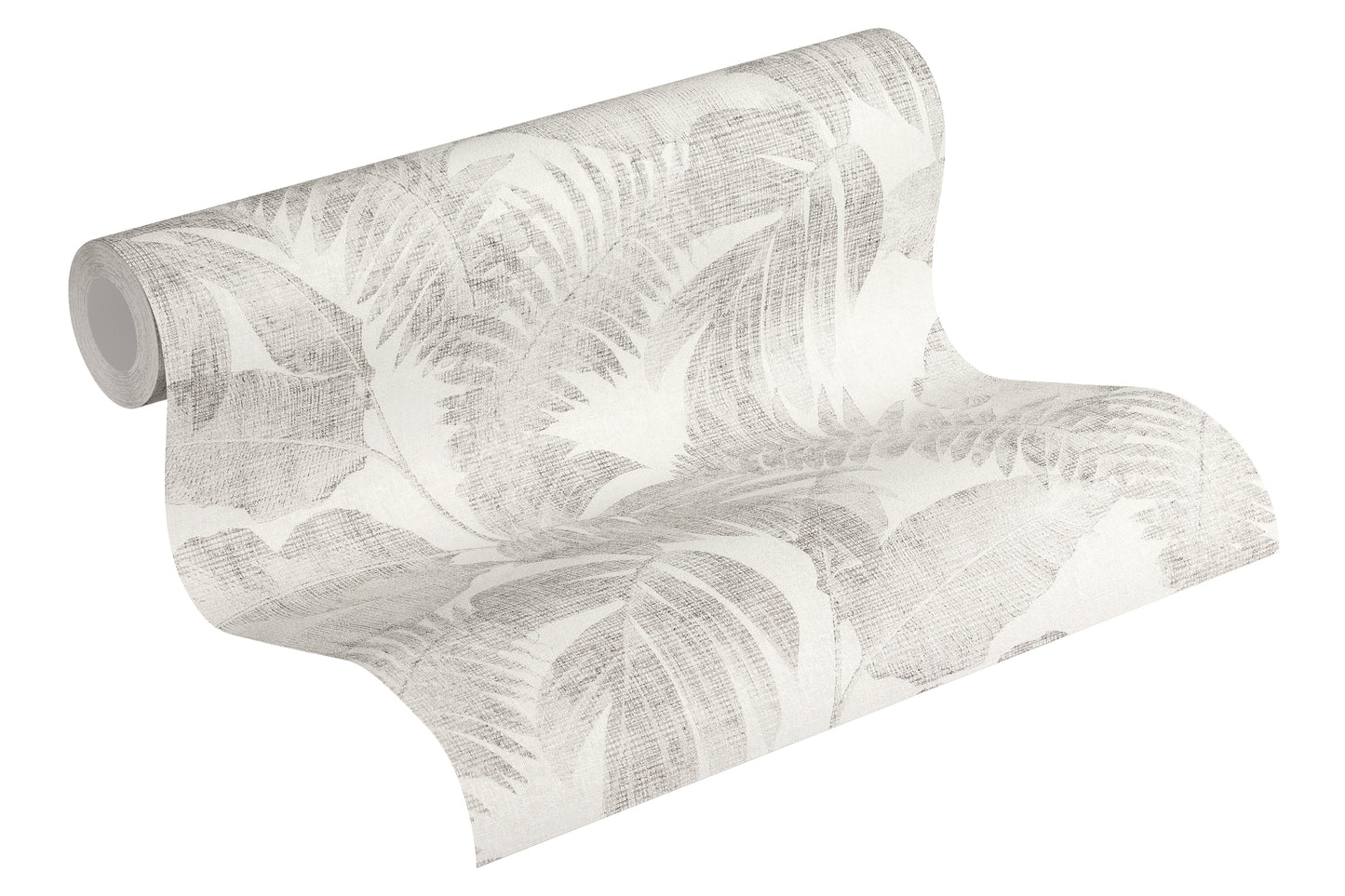 Livingwalls Dschungel Vinyl Tapete New Walls,Cosy & Rela Grau Palmen Wandtapete