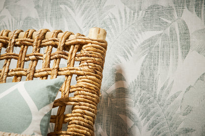 Livingwalls Dschungel Vinyl Tapete New Walls,Cosy & Rela Grün Palmen Wandtapete