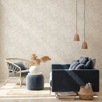 Livingwalls Wald Vinyl Tapete New Walls,Cosy & Rela Beige Wandtapete Waldtapete