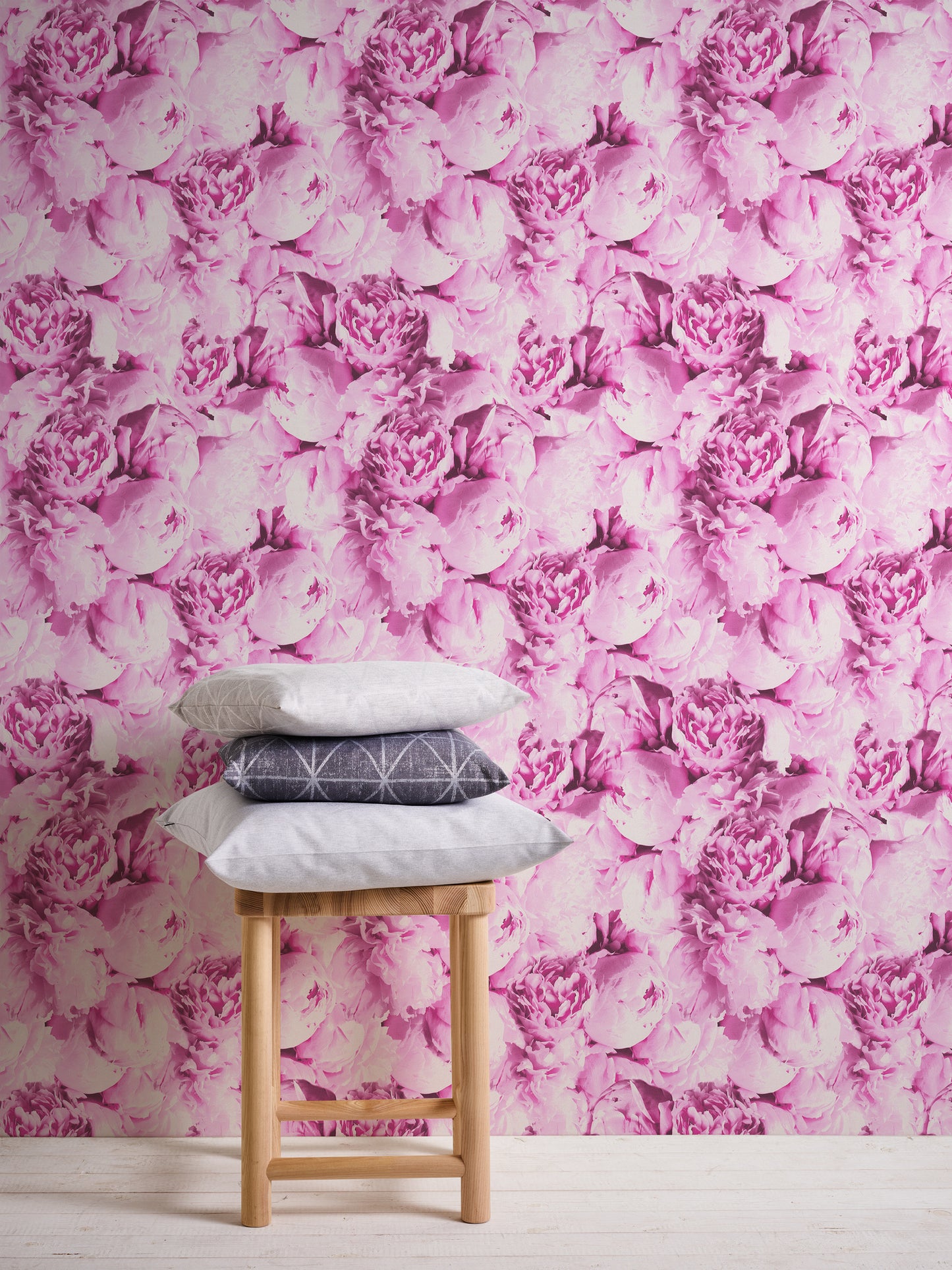 A.S. Création Blumen Vinyl Tapete Neue Bude  2,Romantic Flower Rosa Wandtapete