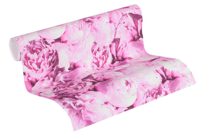 A.S. Création Blumen Vinyl Tapete Neue Bude  2,Romantic Flower Rosa Wandtapete