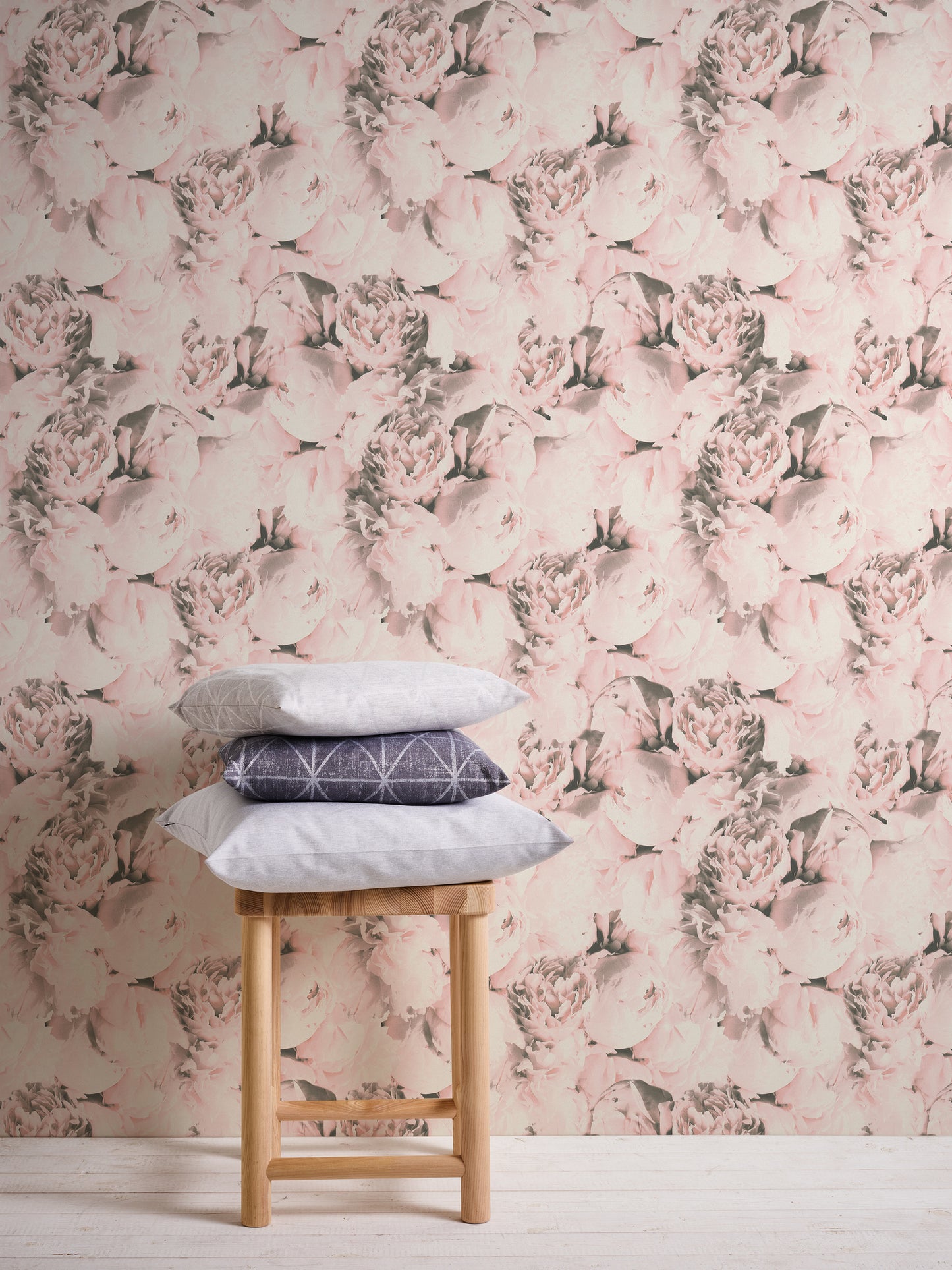 A.S. Création Blumen Vinyl Tapete Neue Bude  2,Romantic Flower Rosa Wandtapete