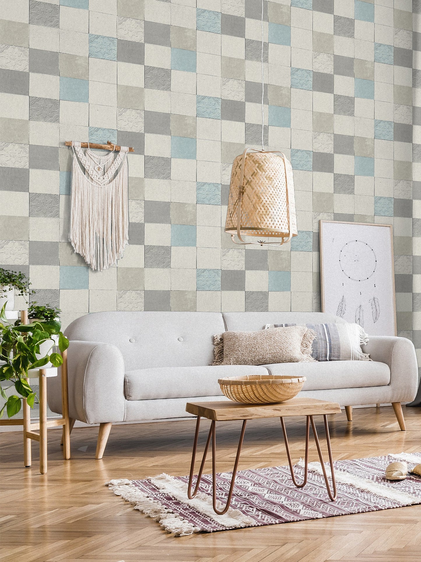 Fliesentapete Grau Vliestapete 374061 Wandtapete A.S. Création Tapete