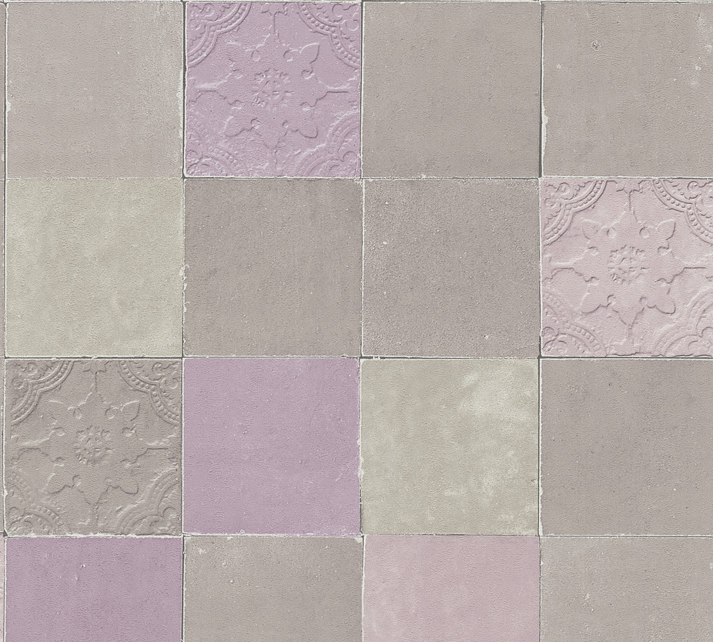 Fliesentapete Grau Vliestapete 374062 Wandtapete A.S. Création Tapete