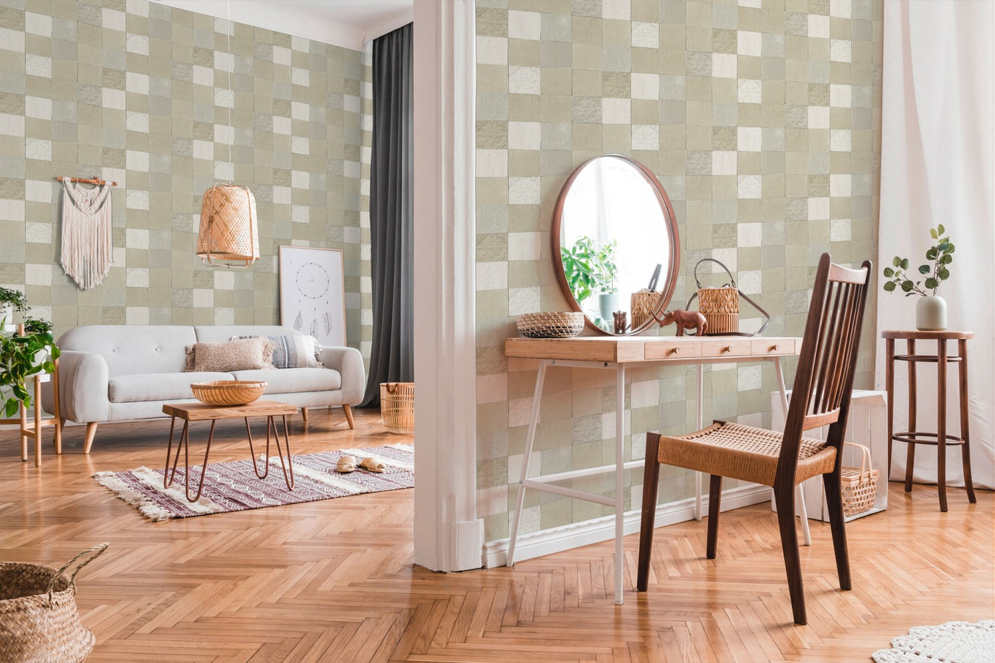 Fliesentapete Creme Vliestapete 374064 Wandtapete A.S. Création Tapete