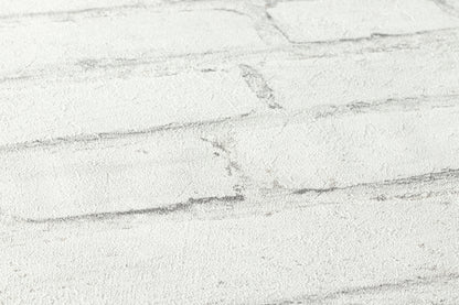 A.S. Création Stein Vinyl Tapete Neue Bude  2,Stones & Structur Weiß Wandtapete