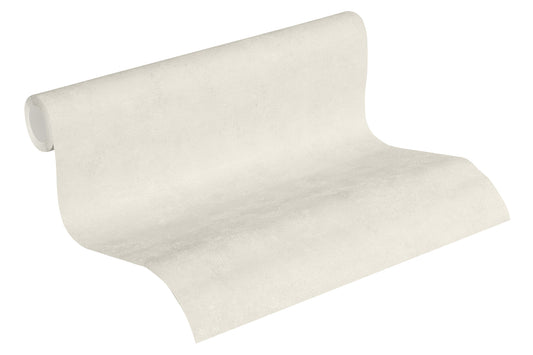 A.S. Création Uni Vinyl Tapete Neue Bude 2.0 Weiß Wandtapete Wand Unitapete