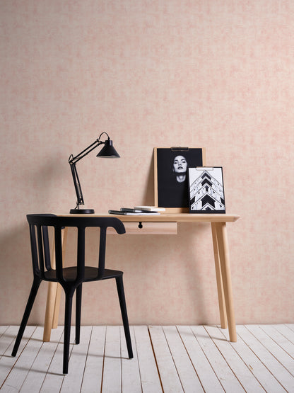 A.S. Création Uni Vinyl Tapete Neue Bude 2.0 Rosa Wandtapete Unitapete