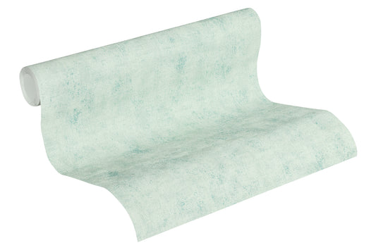 A.S. Création Uni Vinyl Tapete Neue Bude 2.0 Grün Mint Wandtapete Unitapete