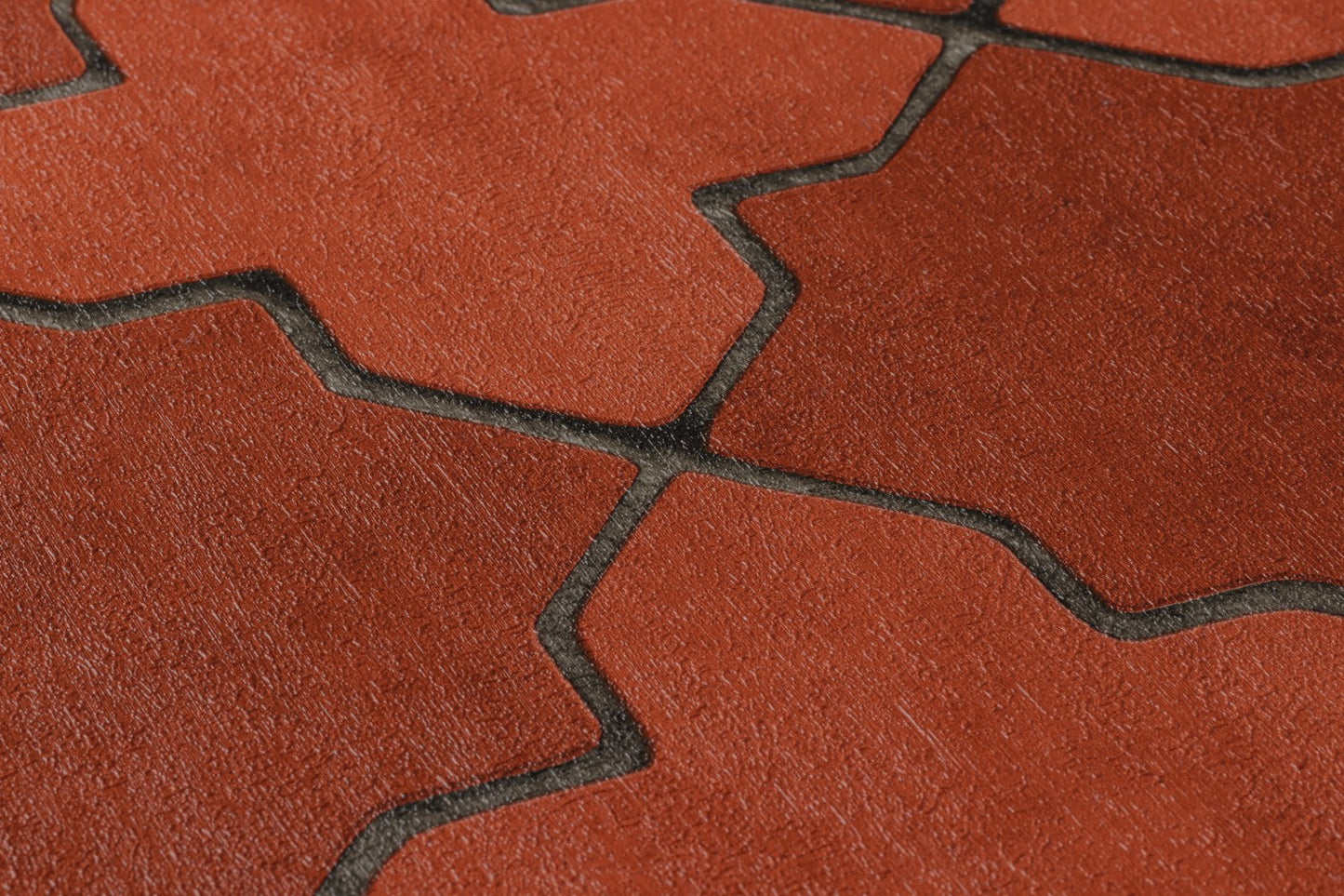 Geometrische Tapete Rot Vliestapete 374211 Wandtapete A.S. Création Tapete