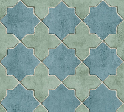 Geometrische Tapete Blau Vliestapete 374214 Wandtapete A.S. Création Tapete