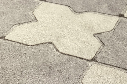Geometrische Tapete Grau Vliestapete 374215 Wandtapete A.S. Création Tapete