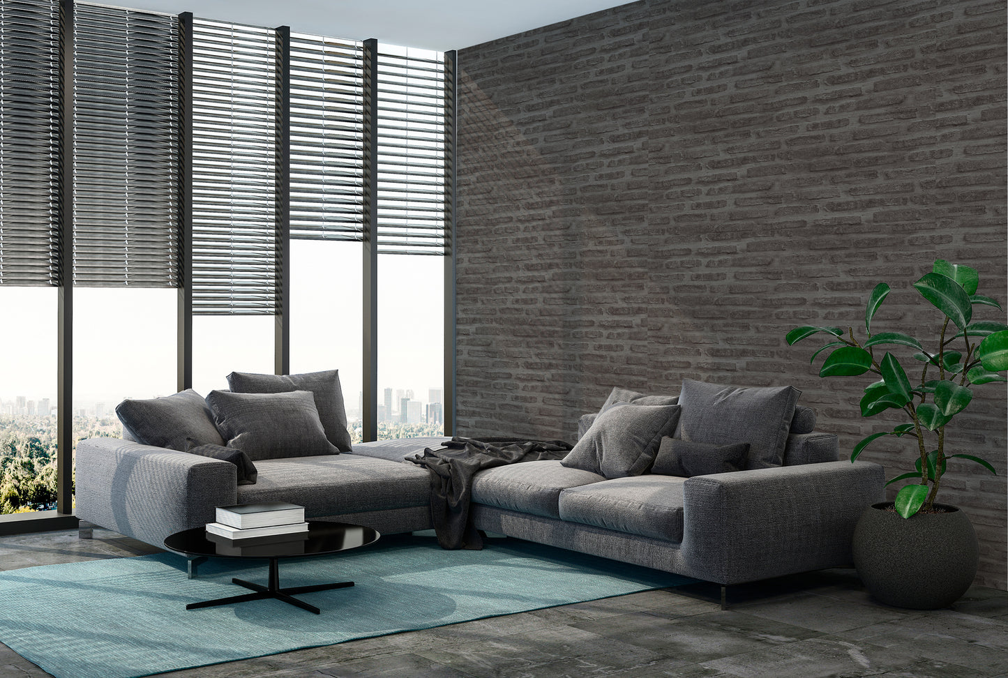 Livingwalls Stein Vinyl Tapete New Walls Loft Livin Grau Wandtapete Steintapete