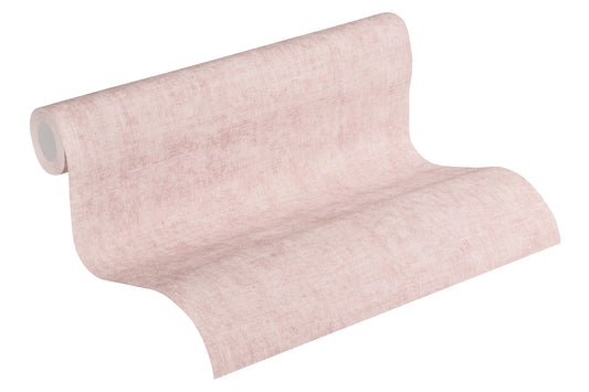 Livingwalls Uni Vinyl Tapete New Walls,Cosy & Rela Rosa Wandtapete Unitapete