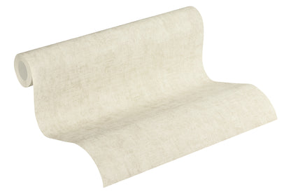 Livingwalls Uni Vinyl Tapete New Walls Cosy & Rela Creme Wandtapete Unitapete