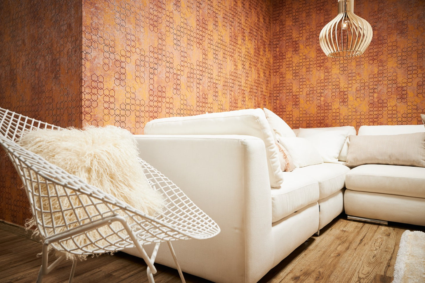 Designtapete Orange Vliestapete 374243 Wandtapete A.S. Création Tapete