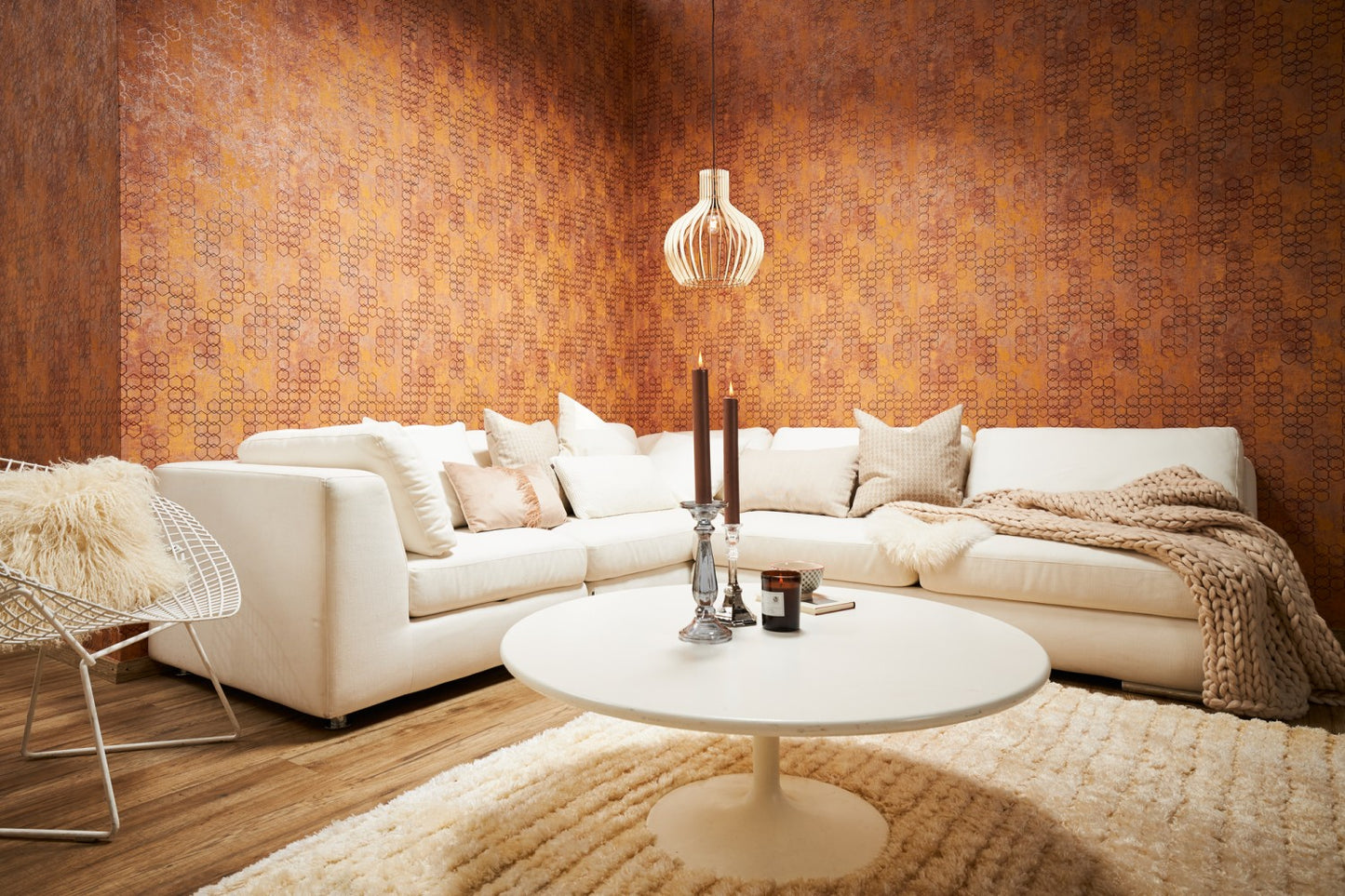 Designtapete Orange Vliestapete 374243 Wandtapete A.S. Création Tapete