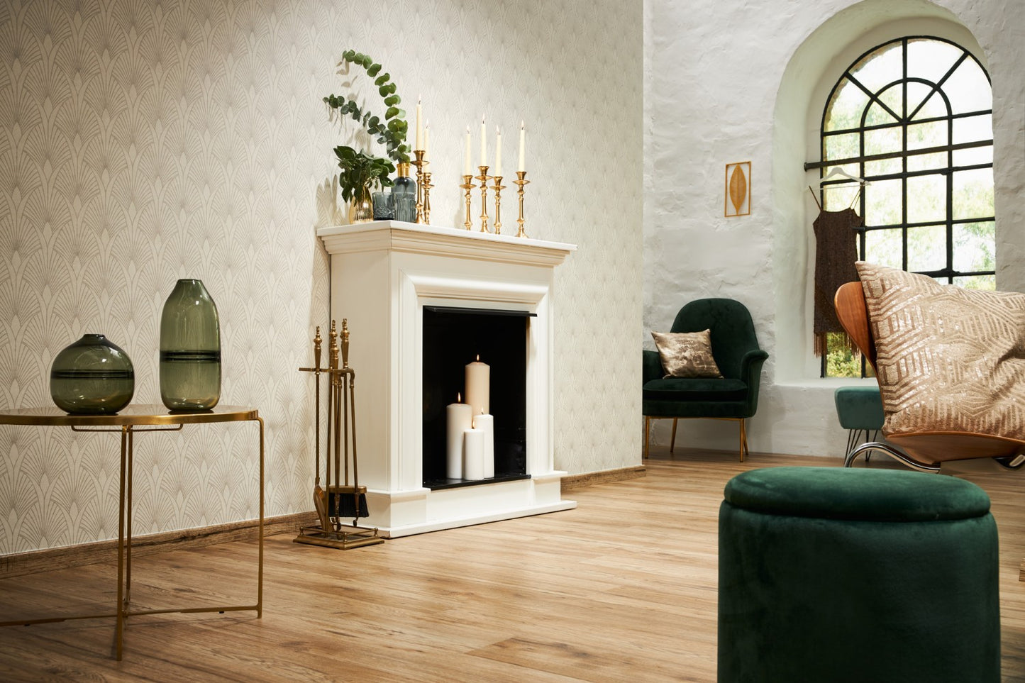 Art Deco Tapete Creme Vliestapete 374271 Wandtapete A.S. Création Tapete