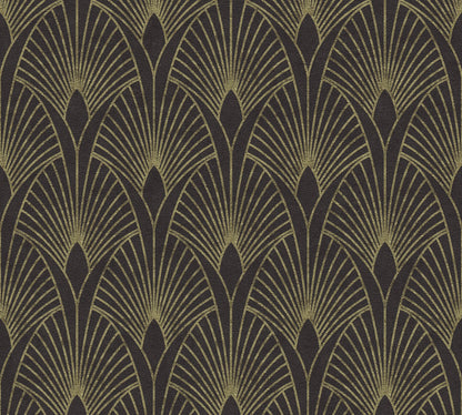 Art Deco Tapete Schwarz Vliestapete 374273 Wandtapete A.S. Création Tapete