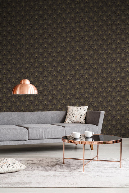 Art Deco Tapete Schwarz Vliestapete 374273 Wandtapete A.S. Création Tapete