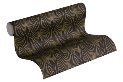 Art Deco Tapete Schwarz Vliestapete 374273 Wandtapete A.S. Création Tapete