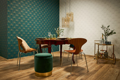 Art Deco Tapete Blau Vliestapete 374275 Wandtapete A.S. Création Tapete