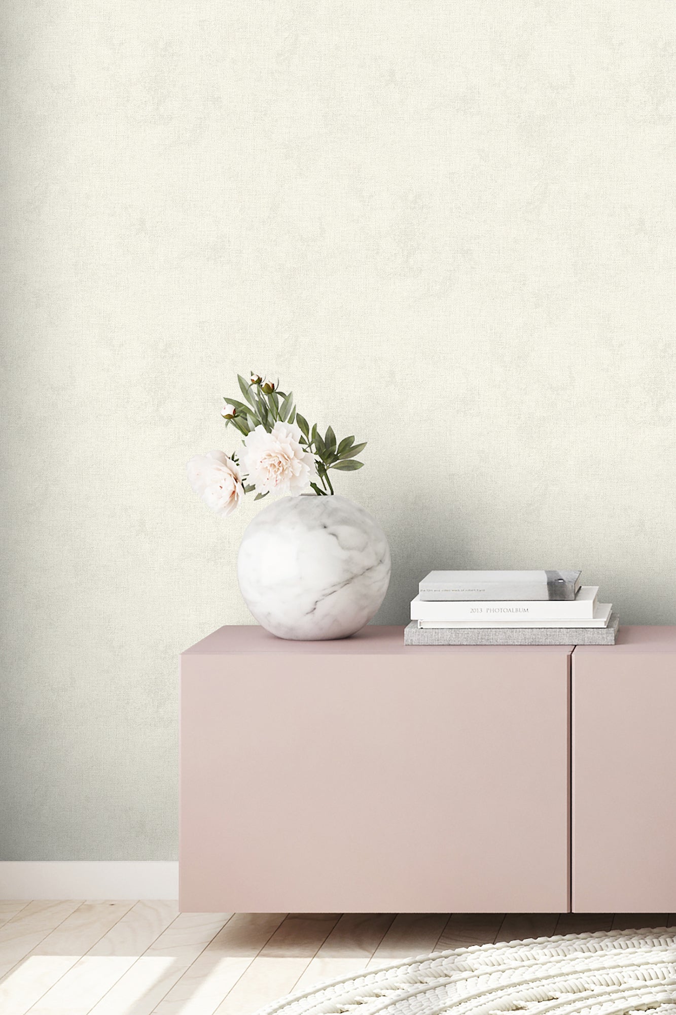 Livingwalls Uni Vinyl Tapete New Walls Creme beige Wandtapete ansatzfrei