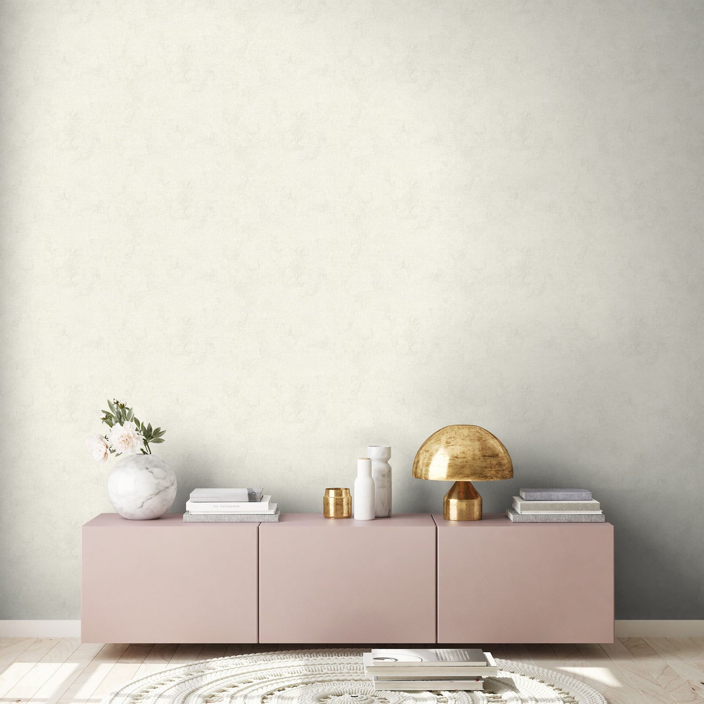 Livingwalls Uni Vinyl Tapete New Walls Creme beige Wandtapete ansatzfrei