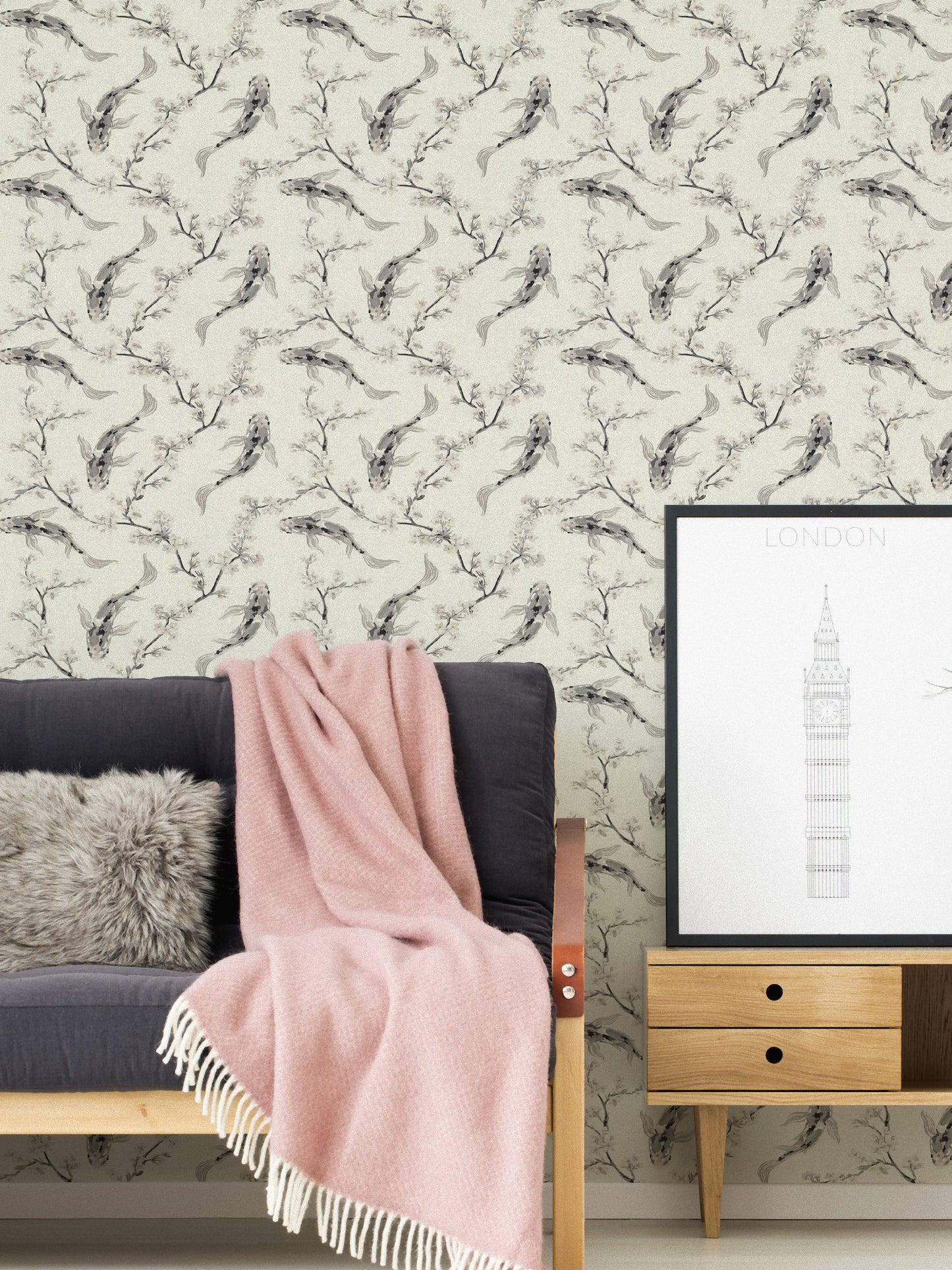 Japanische & Chinesische Tapete Grau 374622 Vlies-Wandtapete A.S. Création Tapete