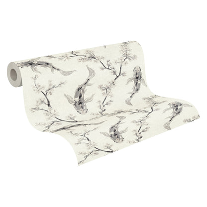 Japanische & Chinesische Tapete Grau 374622 Vlies-Wandtapete A.S. Création Tapete