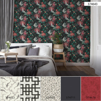 Japanische & Chinesische Tapete Schwarz 374643 Vlies-Wandtapete A.S. Création Tapete