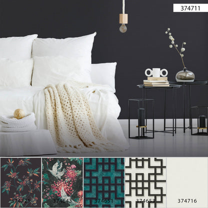 Japanische & Chinesische Tapete Schwarz Vliestapetenrolle 374711 A.S. Création Tapete